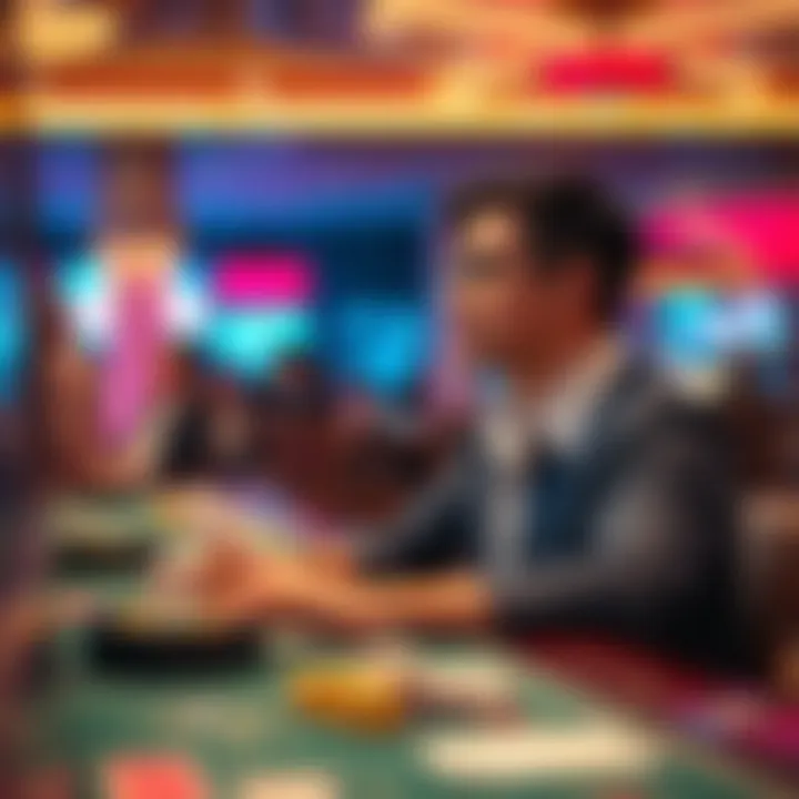 An Engaging Gaming Experience Awaits Guest enjoying the gaming experience