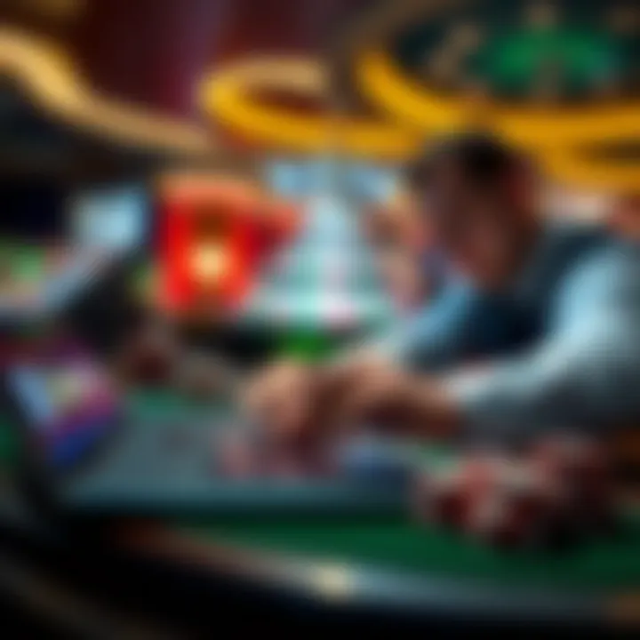 A secure transaction on an online casino platform