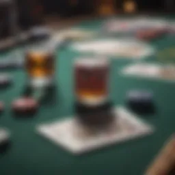 Essential components of a poker kit displayed on a table