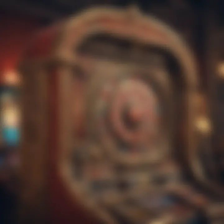 A vibrant depiction of the Pompeii Deluxe Slot Machine showcasing its intricate design.