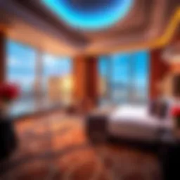 Luxurious suite with stunning views