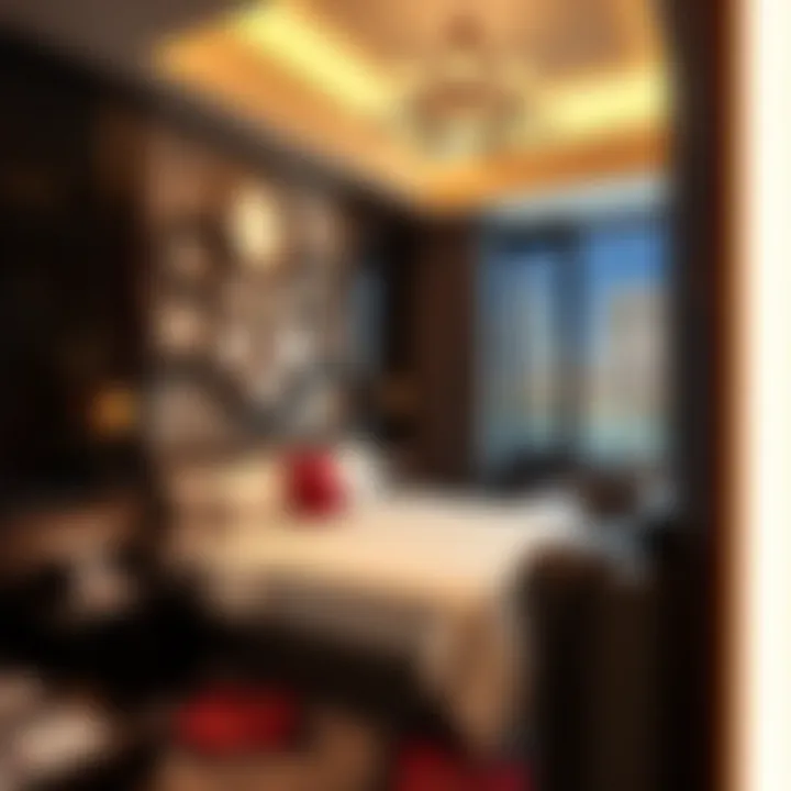 Stylish Guest Room Featuring Modern Decor Stylish guest room featuring modern decor