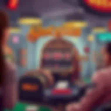 Illustration of Slotzilla's Rich History A nostalgic graphic illustrating the history of Slotzilla