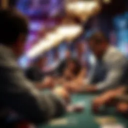 A captivating moment in stones live poker gameplay showcasing players engaged in strategy.