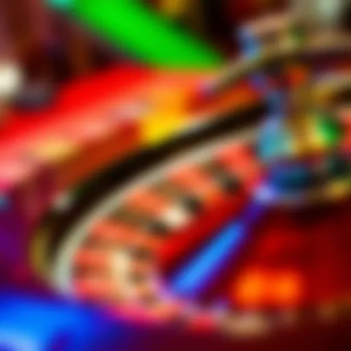 Vibrant Roulette Wheel Colorful roulette wheel with vibrant colors