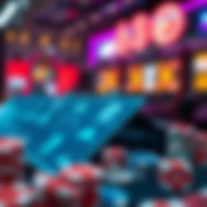 Technological Advancements in Online Casinos An abstract representation of technology driving online gaming innovation