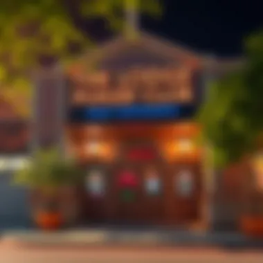 The Lodge Poker Club Entrance Exterior view of The Lodge Poker Club showcasing its vibrant entrance