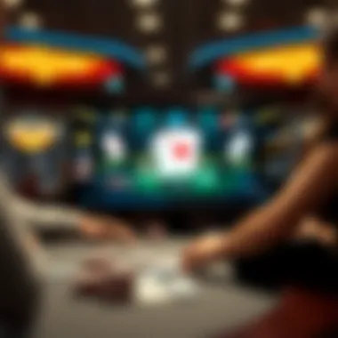 Learning Poker Strategies Through Video An instructional video screenshot demonstrating poker strategies