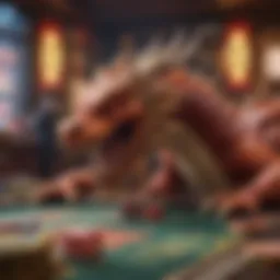 Vibrant visuals of Triple Fortune Dragon Online game interface