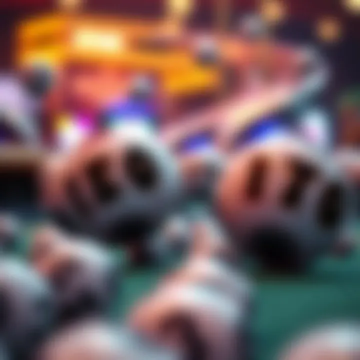 Keno Balls in Action A vivid representation of Keno balls in a game setting