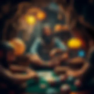 Ancient Meets Modern: A Gambling Fusion An ancient cave setting with a modern twist of gambling