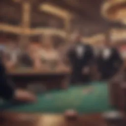 Conceptual illustration of casino financial planning