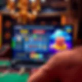 Engaging Online Casino Experience An exciting gaming interface showcasing an online casino platform