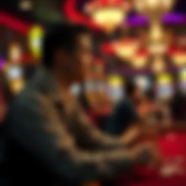 Personal Journey in Casino Culture A serene moment of reflection in a casino, highlighting personal motivations