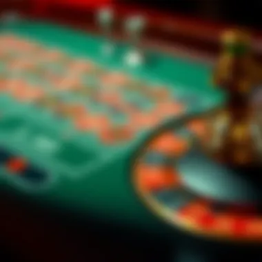 Analyzing the Betting Layout Close-up of roulette betting layout