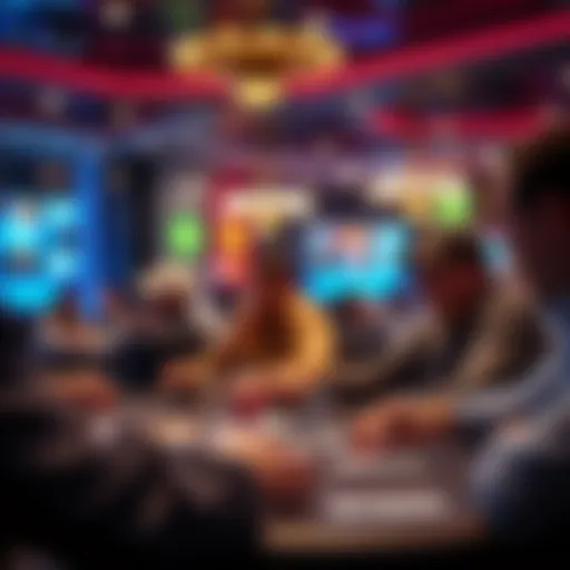 Exciting poker tournament action captured on screen