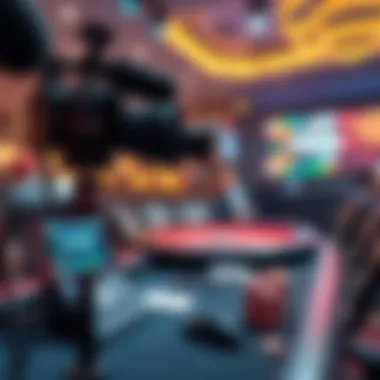 Technological setup for streaming poker events