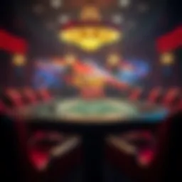 Virtual poker table setup