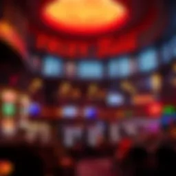 Interior view of the Wrigley Field Sports Book showcasing its vibrant atmosphere